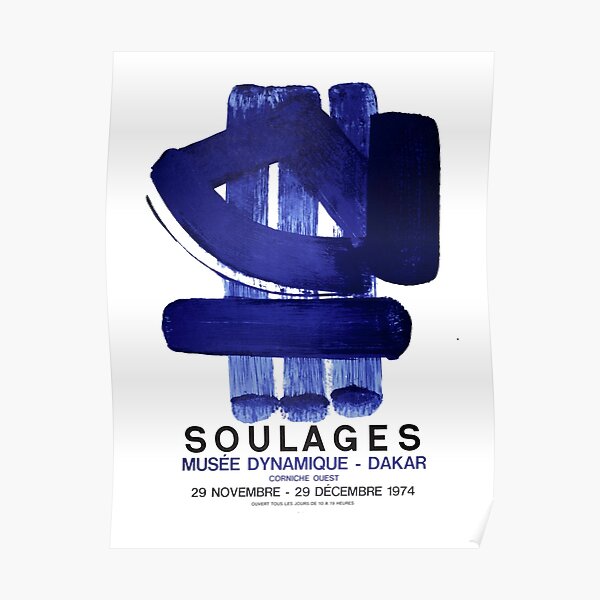 Soulages Musee Dynamique Dakar Poster