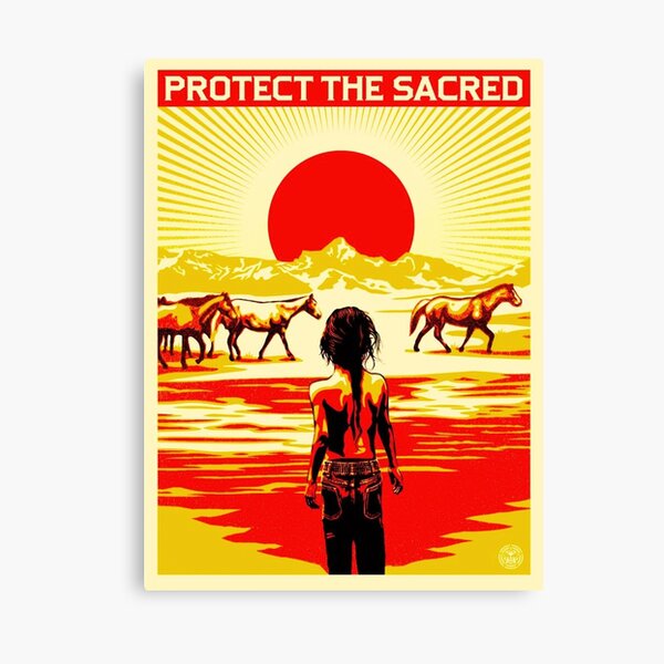 Protect The Sacred Canvas Print