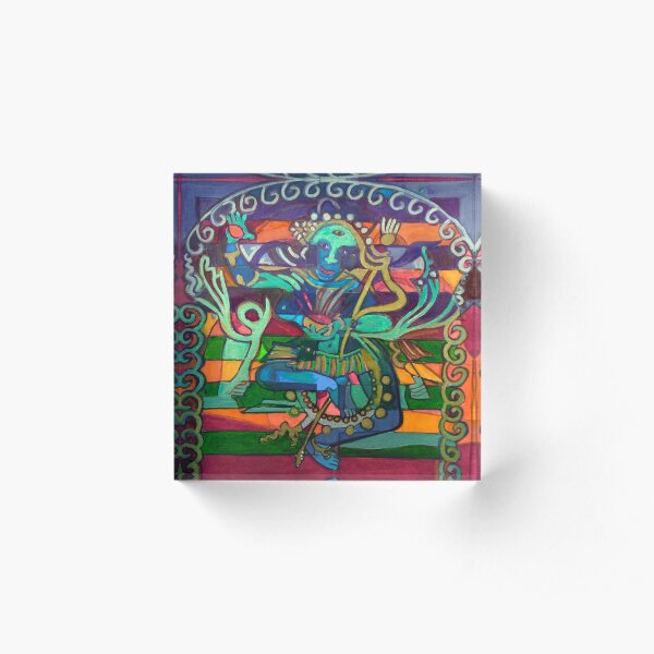 Hexagram 23-Po (Splitting Apart) Acrylic Block