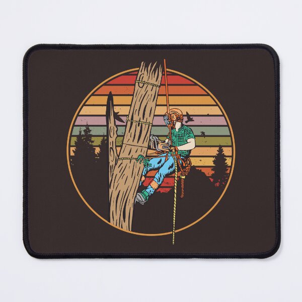 Item preview, Arborist Vintage Sunset Art For Tree Trimmer designed and sold by MrEddie10.