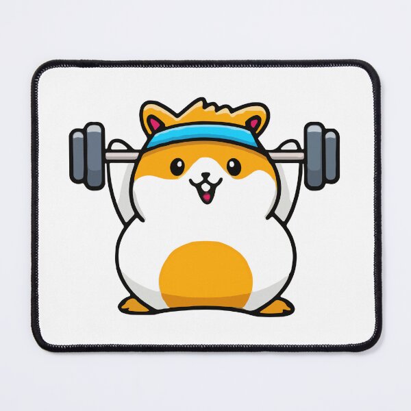 Item preview, Hamster Weight Training With Barbell designed and sold by FerrenSmall.