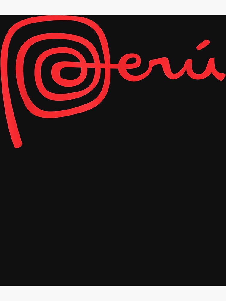 "Peru shirt logo marca peru nazca lines" Poster by CherylShowalt