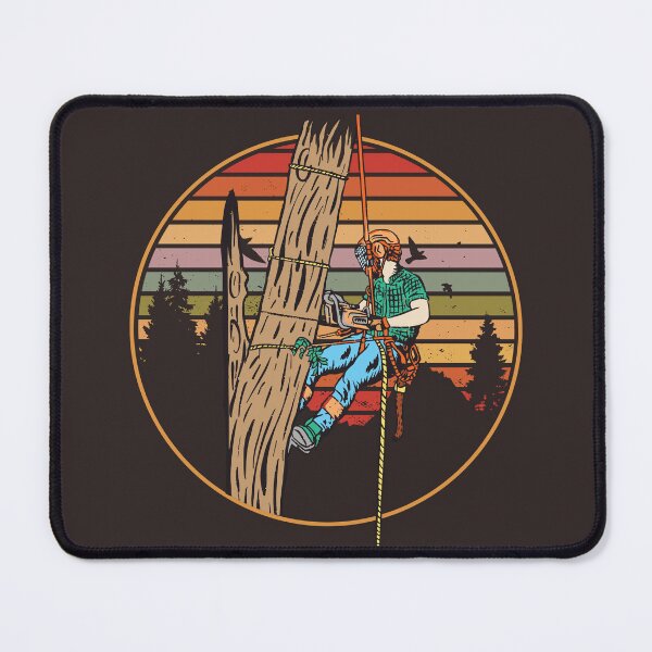 Item preview, Caffeinated Arborist Cartoon Gift For Tree Climber designed and sold by MrEddie10.