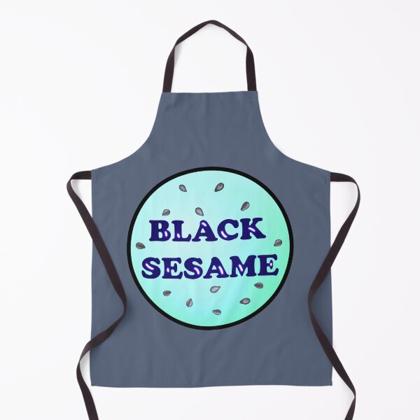 Item preview, Black sesame kitchen label designed and sold by Pattern Petals.