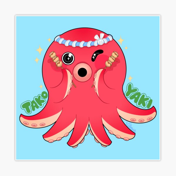 Lot of 50 Japanese stickers, Kawaii octopus stickers-TAKO