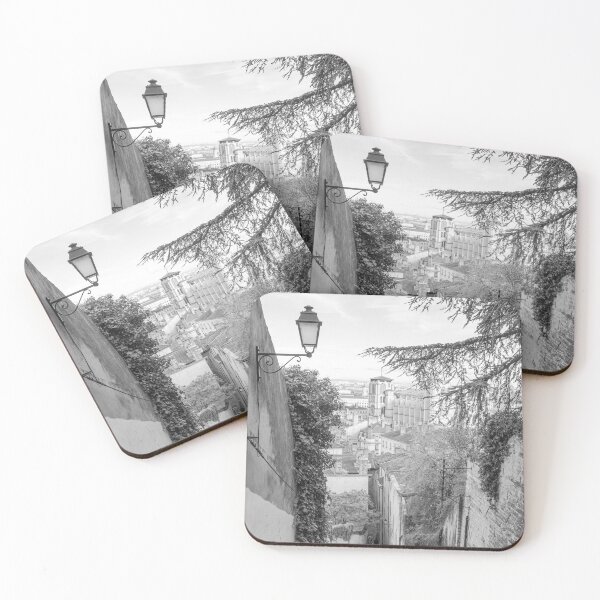 Item preview, Steps Pathway in Lyon - Black and White Street designed and sold by CarolinaReina.