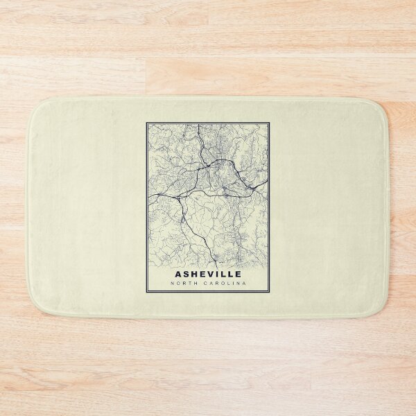 Item preview, Minimalist  Asheville Map Inspired By Vintage Style designed and sold by Tamas Das.