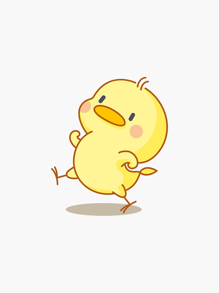 "cute dancing duck sticker" Sticker for Sale by notallanah Redbubble