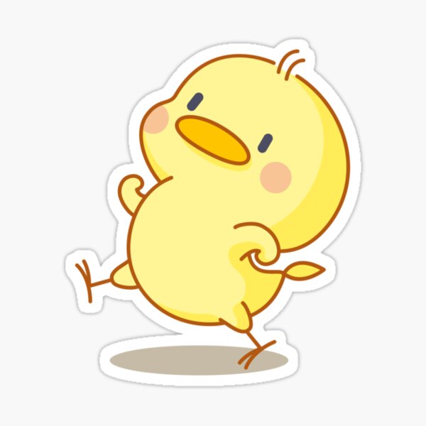 "cute dancing duck sticker" Sticker for Sale by notallanah Redbubble