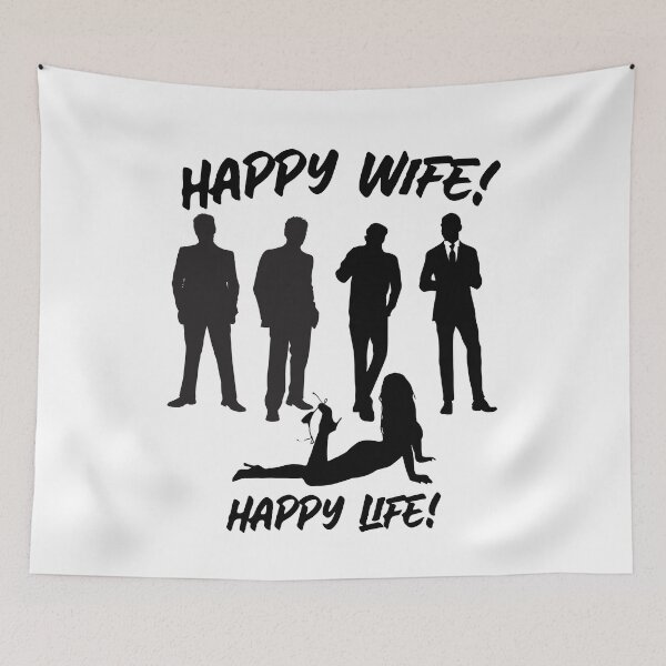 Item preview, My Husband's Friends Make Me A Happy Wife.  So Happy Life. Swinger Lifestyle Design designed and sold by swingersshop.
