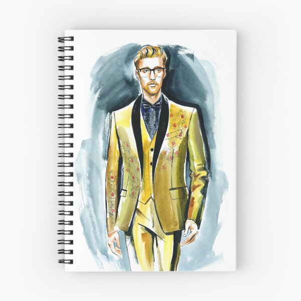 Item preview, fashion #56: Man in a gold suit designed and sold by Irina Ivanova.