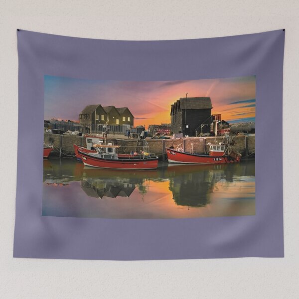 Item preview, Whitstable Harbour Sunset Glow designed and sold by Alisonchambers2.