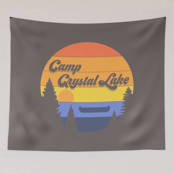 Aperçu de l'œuvre T-shirt Crystal LakeCamp Crystal Lake créée et vendue par AzonHip.
