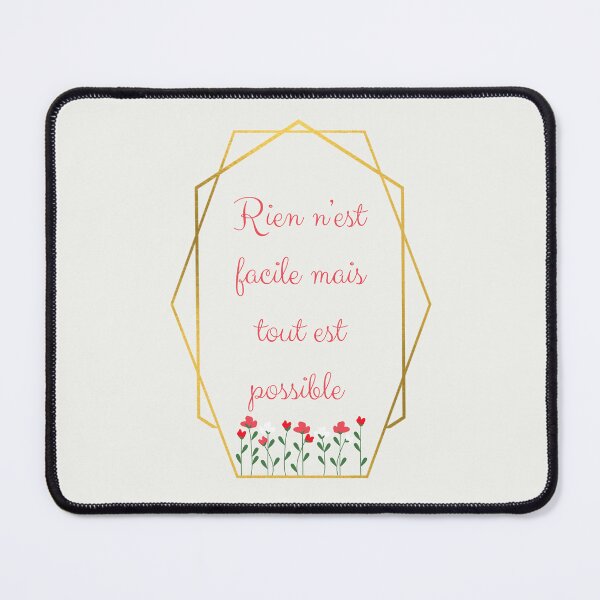 Item preview, Positive inspiration "Nothing is easy but everything is possible" designed and sold by PausePapote.