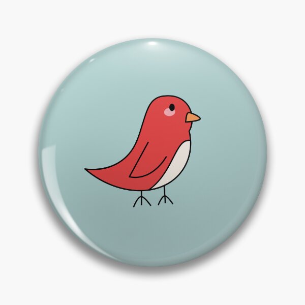 Item preview, cute simple red bird  designed and sold by ZJOCreative.