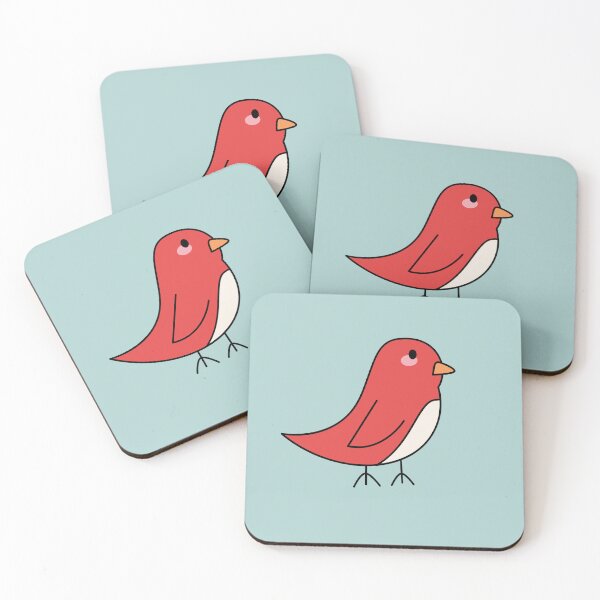 Item preview, cute simple red bird  designed and sold by ZJOCreative.