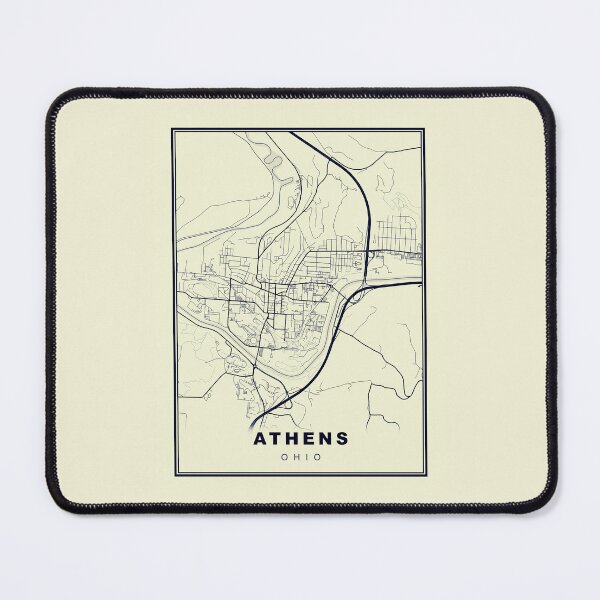 Item preview, Minimalist Athens Map Inspired By Vintage Style designed and sold by Tamas Das.