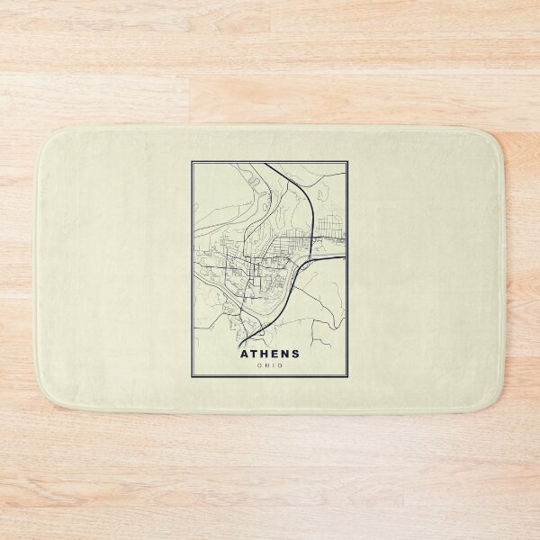 Item preview, Minimalist Athens Map Inspired By Vintage Style designed and sold by Tamas Das.