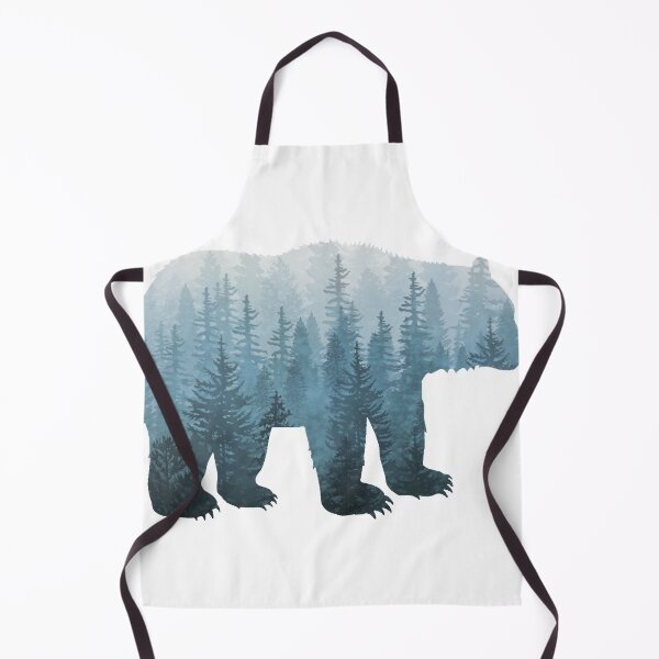 Item preview, Misty Forest Bear - Turquoise designed and sold by DANNYSCALISE44.