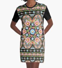 Millefiori Rosette Graphic T-Shirt Dress