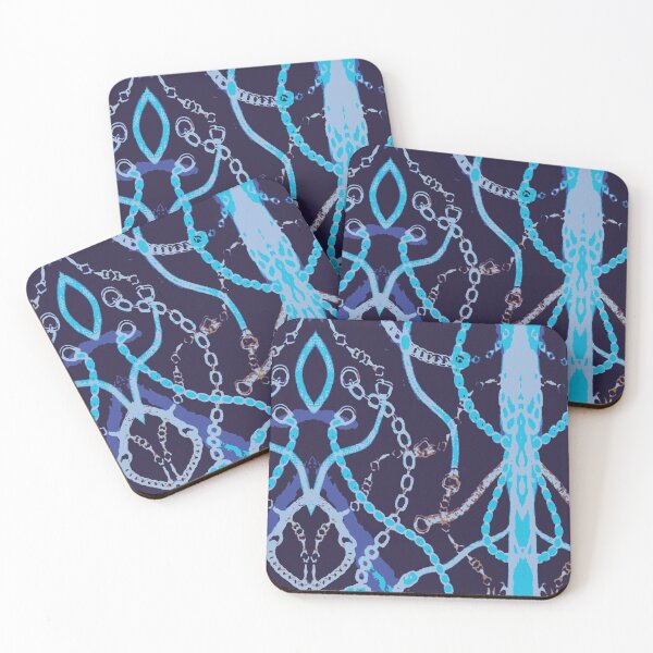 Item preview, Blue Tasse Chain Vector Background designed and sold by MyArt23.