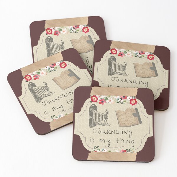Item preview, Journaling is my thing, gift for writer, vintage junk journal designed and sold by Moore Art.