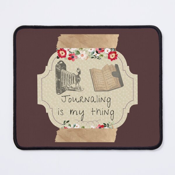 Item preview, Journaling is my thing, gift for writer, vintage junk journal designed and sold by Moore Art.