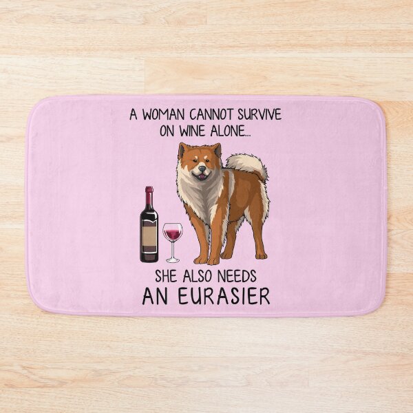 Item preview, Eurasier and wine Funny gift for dog mom designed and sold by TeeDoozy.