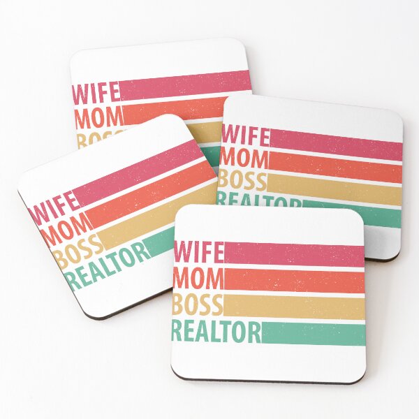 Item preview, WIFE MOM BOSS REALTOR REAL ESTATE T-SHIRT - PERFECT GIFT FOR A LOVED ONE designed and sold by roboyx.