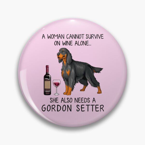 Item preview, Gordon Setter and wine Funny gift for dog mom designed and sold by TeeDoozy.