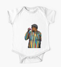 Doughnut Biggie smalls Short Sleeve Baby One-Piece