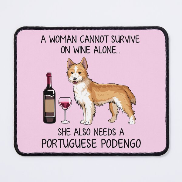 Item preview, Portuguese Podengo and wine Funny gift for dog mom designed and sold by TeeDoozy.