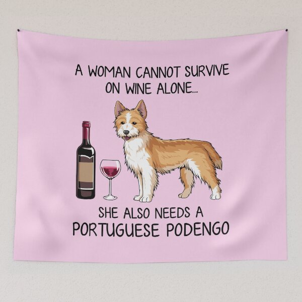 Item preview, Portuguese Podengo and wine Funny gift for dog mom designed and sold by TeeDoozy.