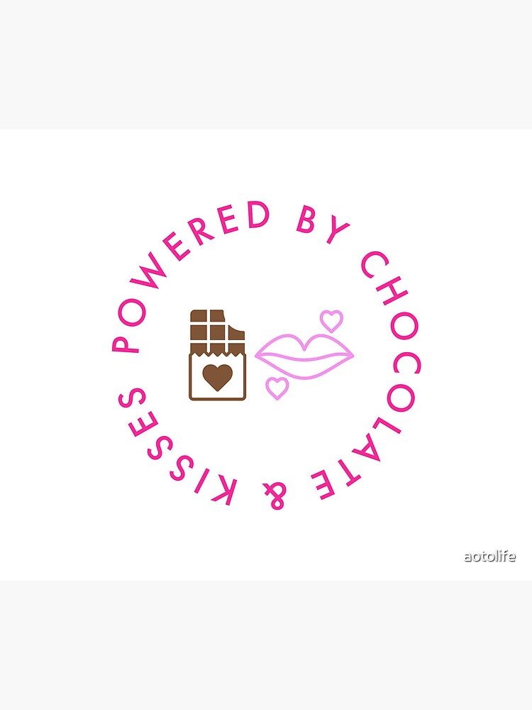 Thumbnail 5 of 5, Mouse Pad, Powered By Chocolate & Kisses designed and sold by aotolife.
