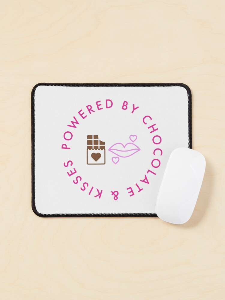 Thumbnail 1 of 5, Mouse Pad, Powered By Chocolate & Kisses designed and sold by aotolife.
