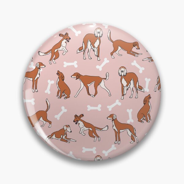 Item preview, Playing Red Saluki - Pink Background designed and sold by Lulupainting.