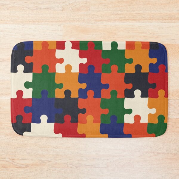 Item preview, Retro Groovy Puzzle Pieces - True Autumn Puzzles - Seasonal Palette designed and sold by aaalou.