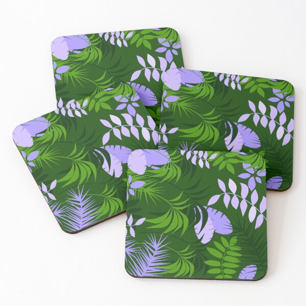 Item preview, Wild Colorful Tropical Leaves Pattern on Green designed and sold by GraphicsClub.