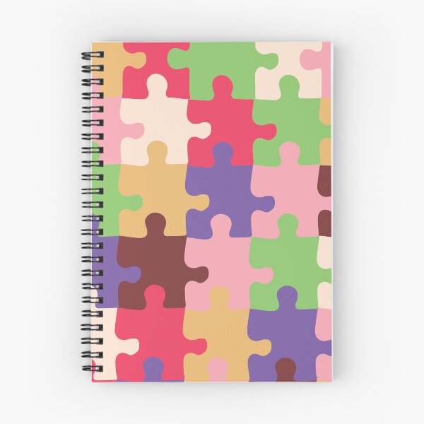 Item preview, Retro Groovy Puzzle Pieces - True Spring Puzzles - Seasonal Palette designed and sold by aaalou.