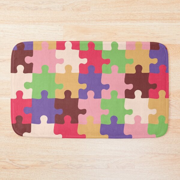 Item preview, Retro Groovy Puzzle Pieces - True Spring Puzzles - Seasonal Palette designed and sold by aaalou.