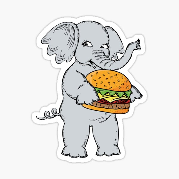 Daisy Eating A Burger In Her Sports Outfit | Sticker