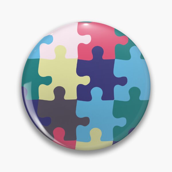 Item preview, Retro Groovy Puzzle Pieces - True Summer Puzzles - Seasonal Palette designed and sold by aaalou.