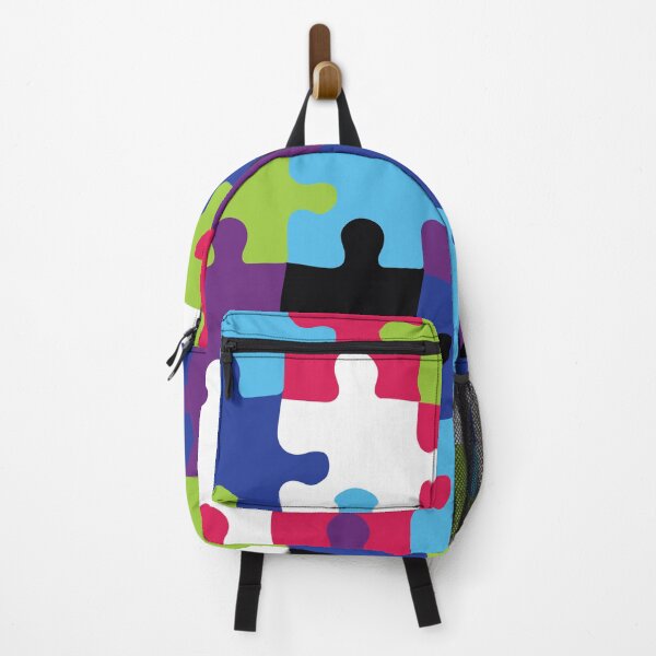 Item preview, Retro Groovy Puzzle Pieces - Bright Winter Puzzles - Seasonal Palette designed and sold by aaalou.