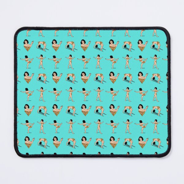 Item preview, Art model Pizza Censorship Light blue Pattern designed and sold by lorenzabluetiz.