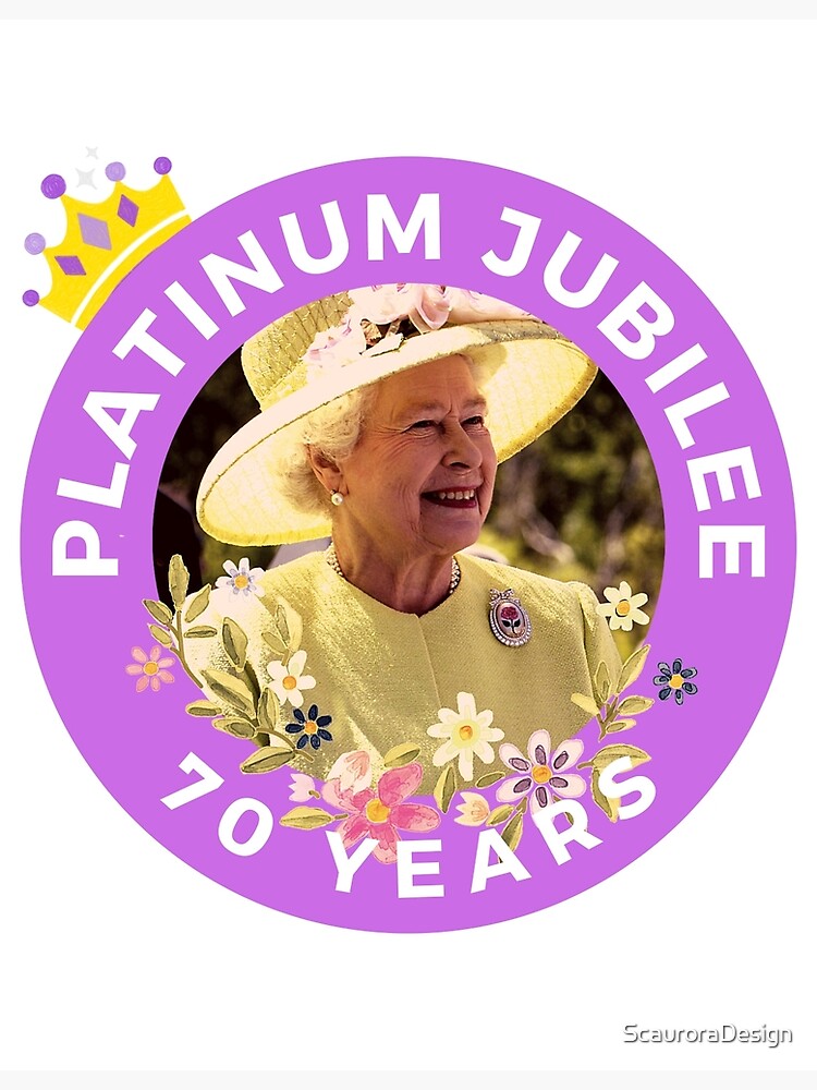"Queens Platinum Jubilee, Queens Jubilee, Queen Elisabeth" Poster for