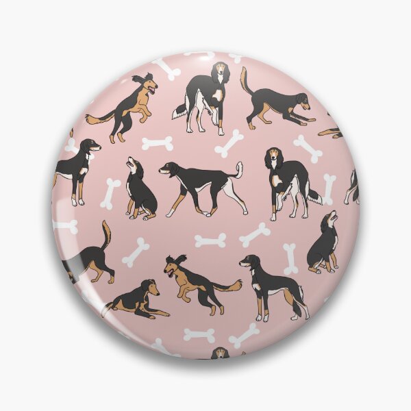 Item preview, Playing Black Tan White Saluki - Pink Background designed and sold by Lulupainting.