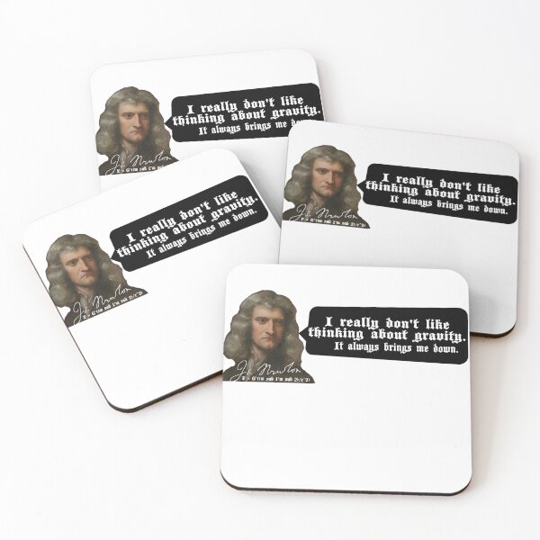 Item preview, SAD ISAAC NEWTON (Gravity of situation) designed and sold by DaltonSays.