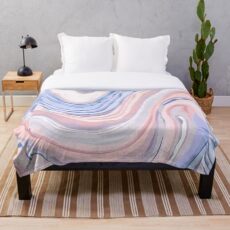 Pastell Marmor Fleecedecke