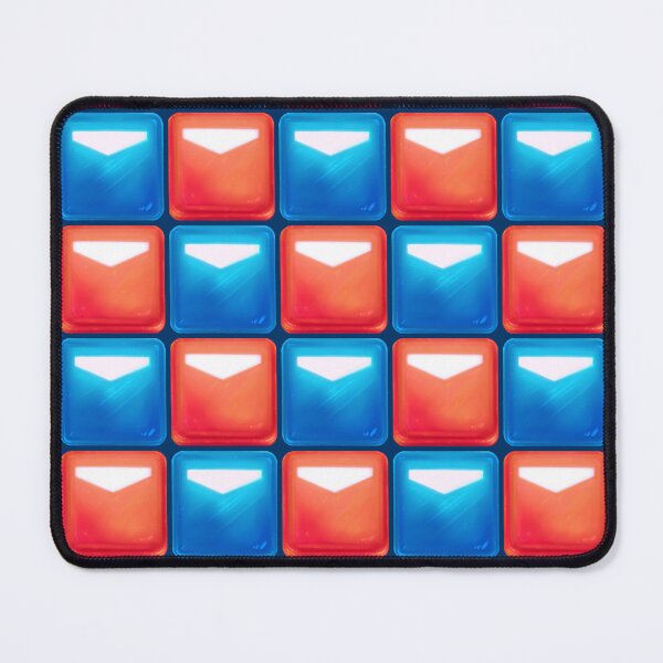Item preview, Beat Saber Block Pattern 2022 - Peach Fire & Azure Blue designed and sold by JessySketches.
