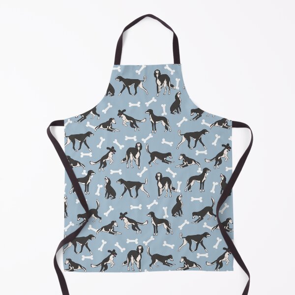 Item preview, Playing Black and White Saluki - Blue Background designed and sold by Lulupainting.